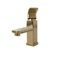 MSI 1 Handle Bathroom Faucet — surface detail in gold tonality
