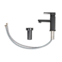 MSI 1 Handle Bathroom Faucet — surface detail in black tonality