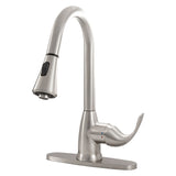 MSI 1 Handle Pull-Down Sprayer Kitchen Faucet - 803 Brushed Nickel Faucets