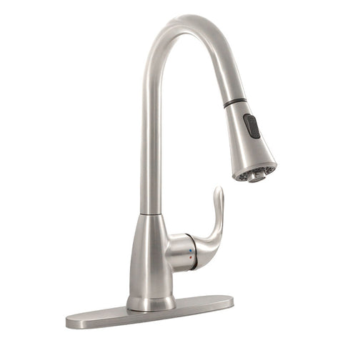 MSI 1 Handle Pull-Down Sprayer Kitchen Faucet - 803 Brushed Nickel Faucets
