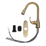 MSI 1 Handle Pull-Down Sprayer Kitchen Faucet - 803 Gold Faucets