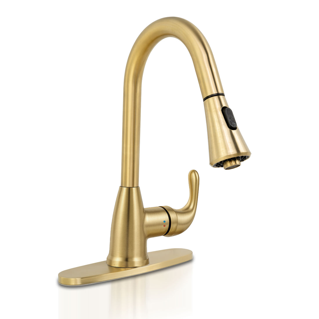 MSI 1 Handle Pull-Down Sprayer Kitchen Faucet - 803 Gold Faucets