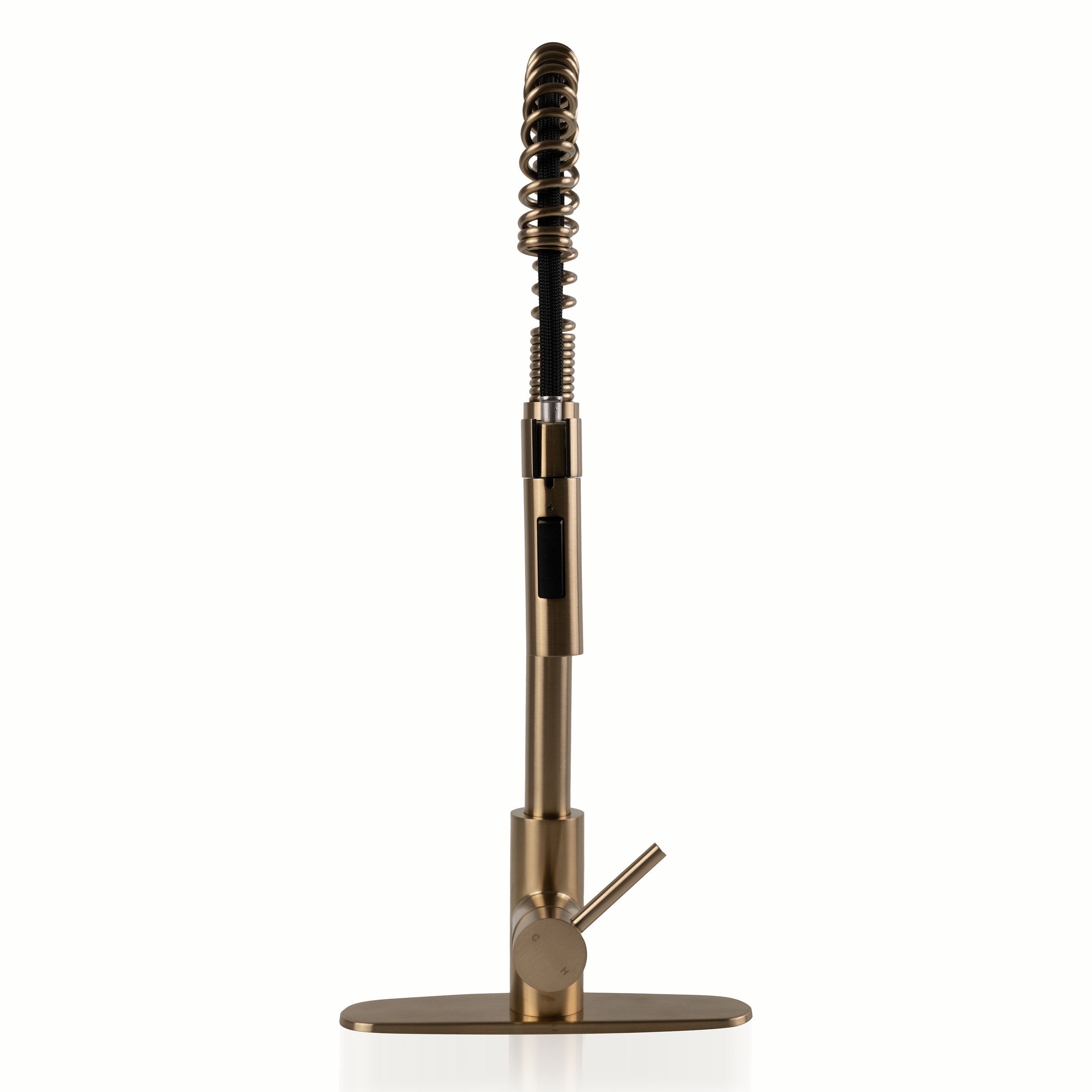 1-Handle Pull-Down Sprayer Faucet – 804 Gold