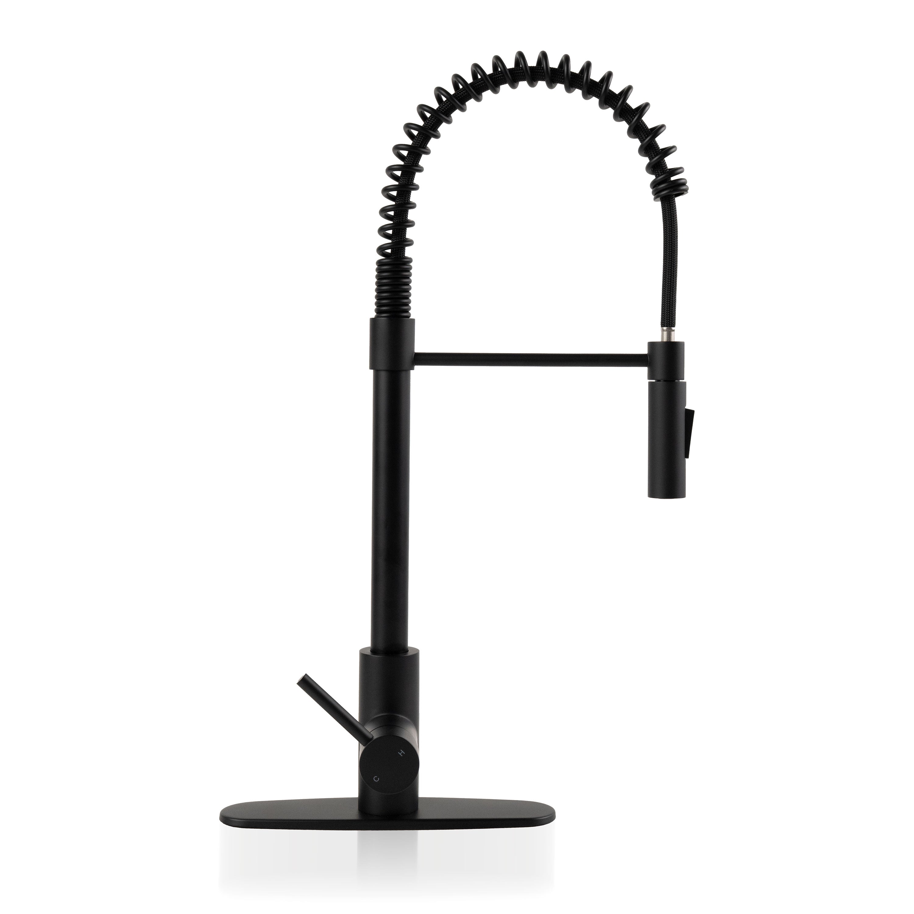1-Handle Pull-Down Sprayer Faucet – 804 Matte Black