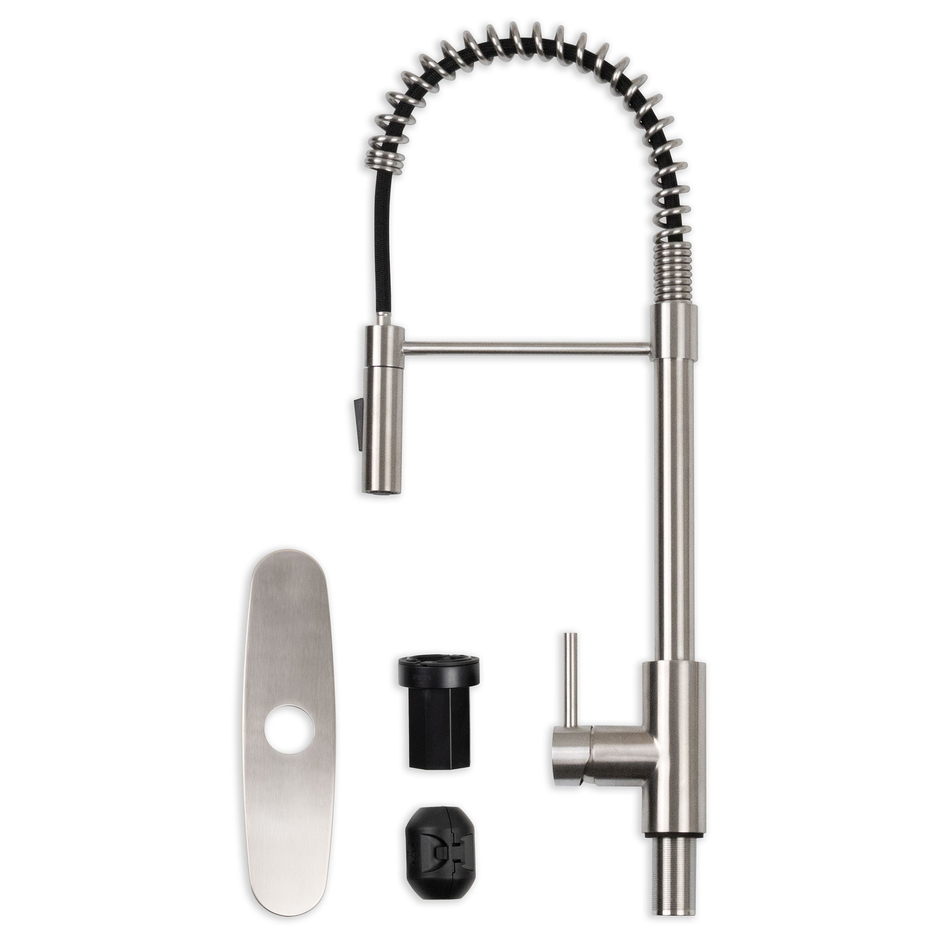 1-Handle Pull-Down Sprayer Faucet – 804 Brushed Nickel
