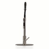 MSI 1-Handle Pull-Down Sprayer Kitchen Faucet with deckplate - 804 Nickel-Brushed Faucets