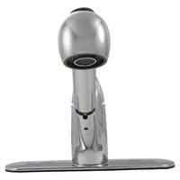MSI 1-Handle Pull-Out Sprayer Kitchen Faucet — surface detail in natural tonality