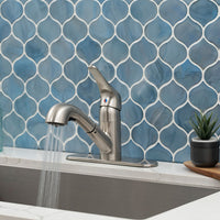 MSI 1-Handle Pull-Out Sprayer Kitchen Faucet — surface detail in natural tonality