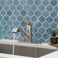 MSI 1-Handle Pull-Out Sprayer Kitchen Faucet — surface detail in natural tonality