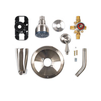 MSI 1 Handle Shower/Tub Faucet With Valve- 607 Brush Nickel Faucets — surface detail in natural tonality