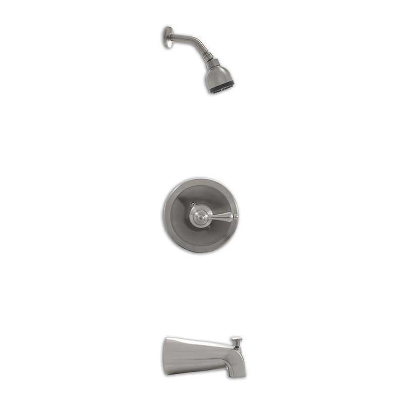 1-Handle Shower/Tub Faucet with Valve – Brushed Nickel