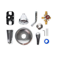 MSI 1 Handle Shower/Tub Faucet With Valve- 608 Chrome Faucets — surface detail in natural tonality