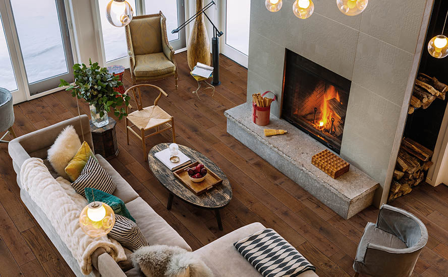 Mohr engineered hardwood room scene
