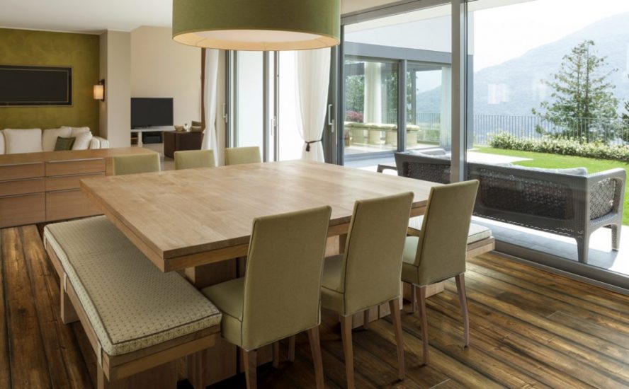 Maple Maibock engineered hardwood room scene