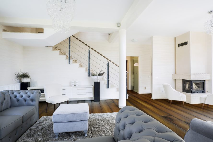 Maple Hefeweizen engineered hardwood room scene