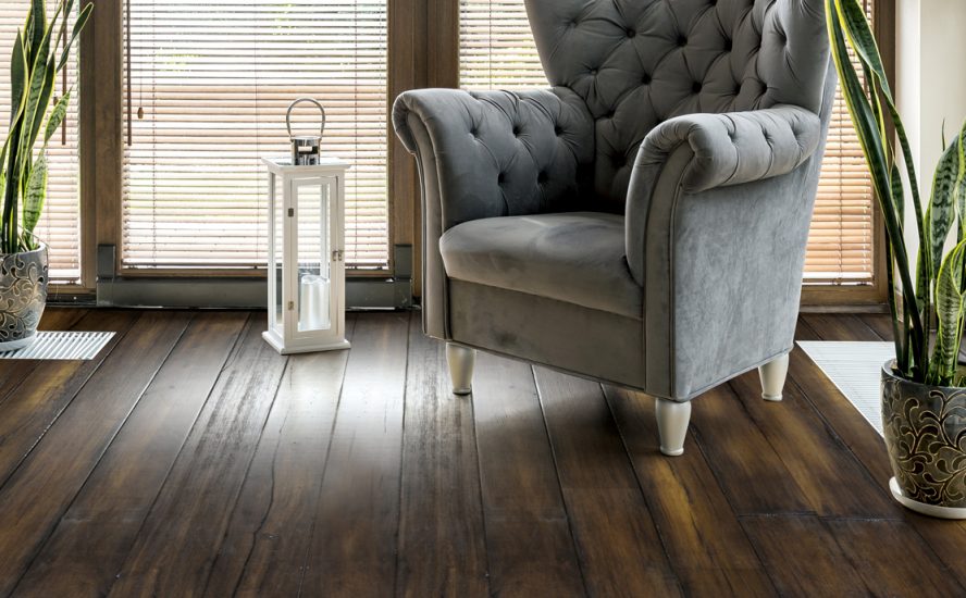 Maple Copper Ale engineered hardwood room scene