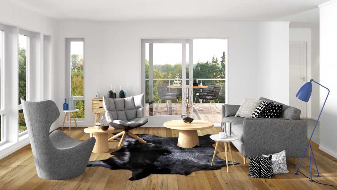 Oak Bryson engineered hardwood room scene