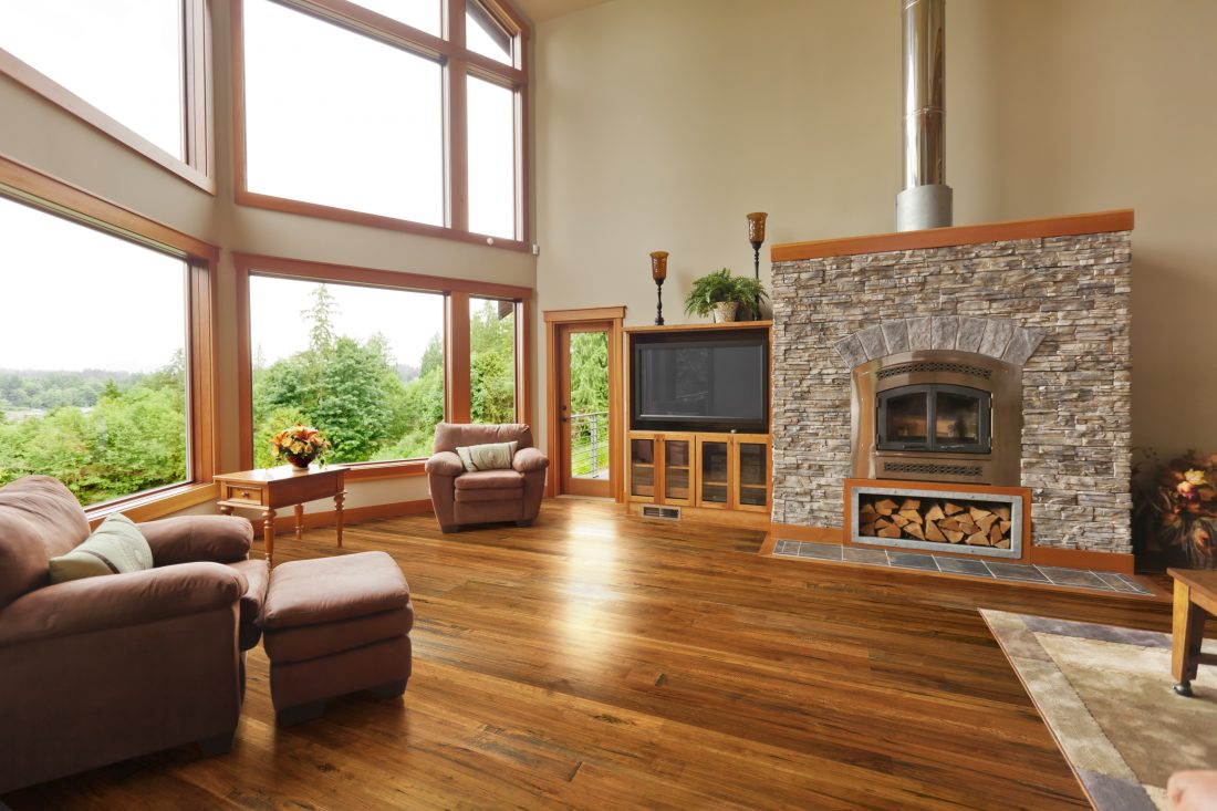 Maple Amber Ale engineered hardwood room scene