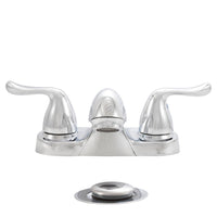 MSI 2 Handle Bathroom Faucet — surface detail in natural tonality