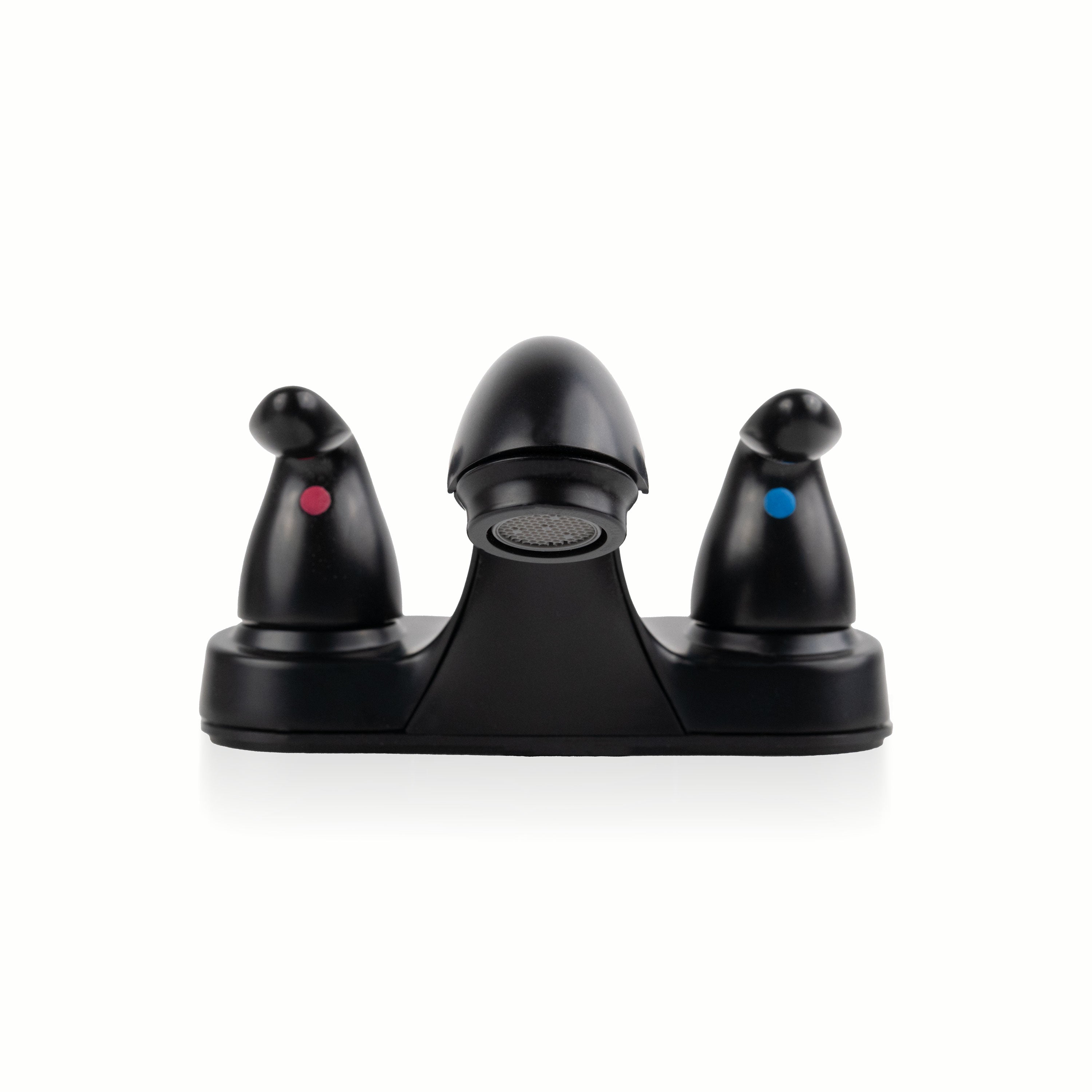 2-Handle Bathroom Faucet with Pop-Up Drain – Matte Black