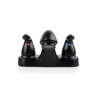 MSI 2 Handle Bathroom Faucet — surface detail in black tonality