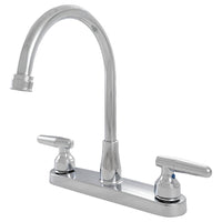 MSI 2-Handle Kitchen Faucet — surface detail in natural tonality