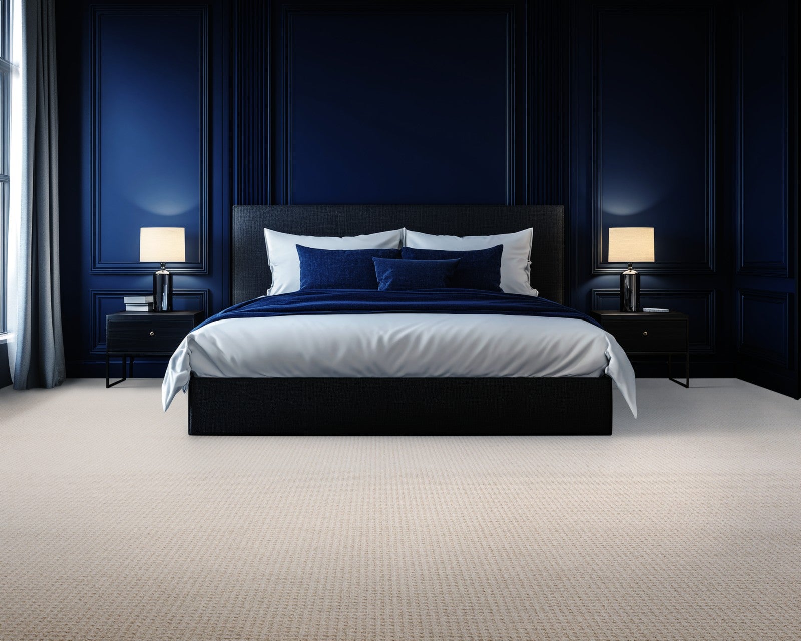 Mohawk Cedar Touch in Vintage Cream, Carpet room scene