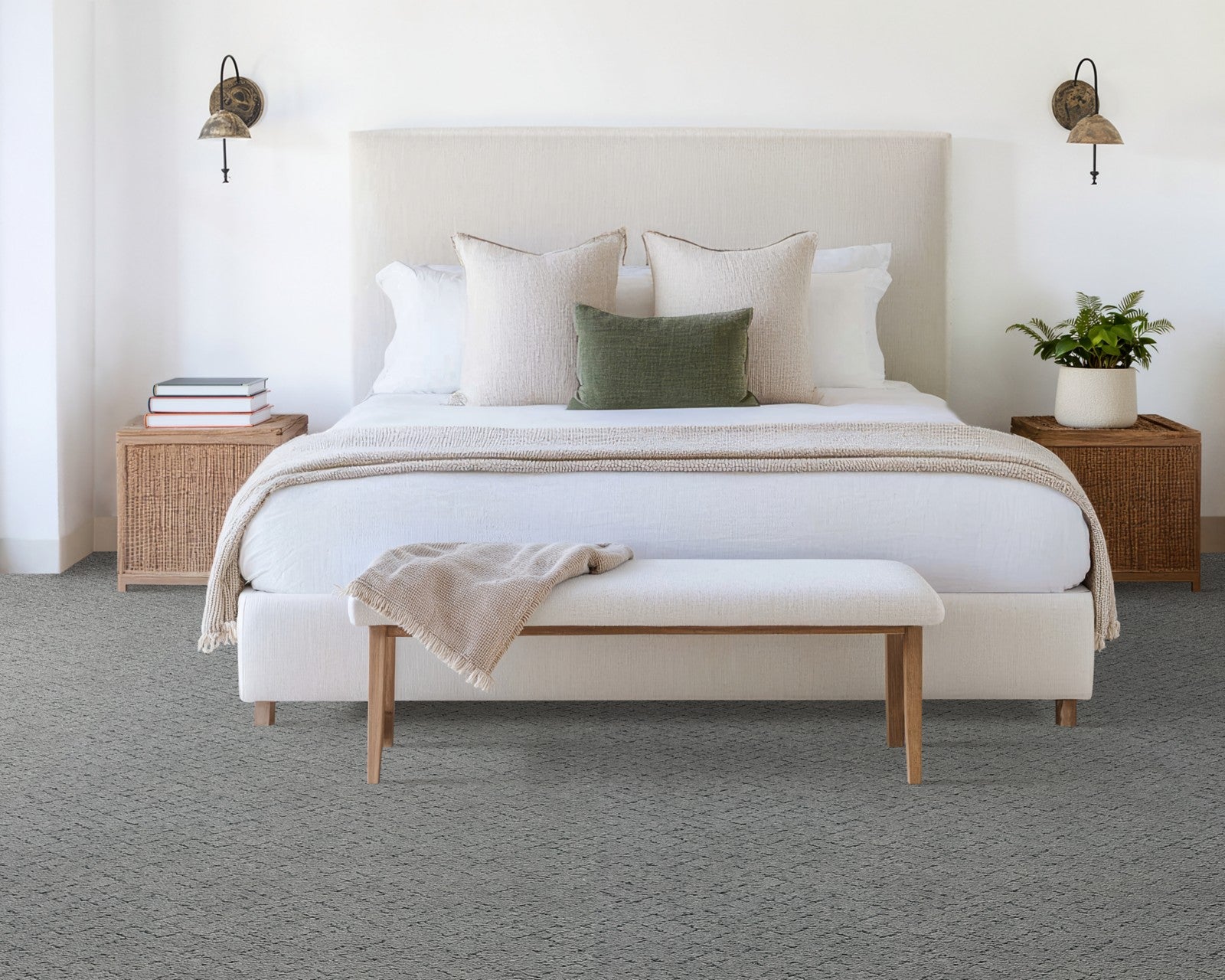 Mohawk Luxuriant Weave in Arctic, Carpet room scene