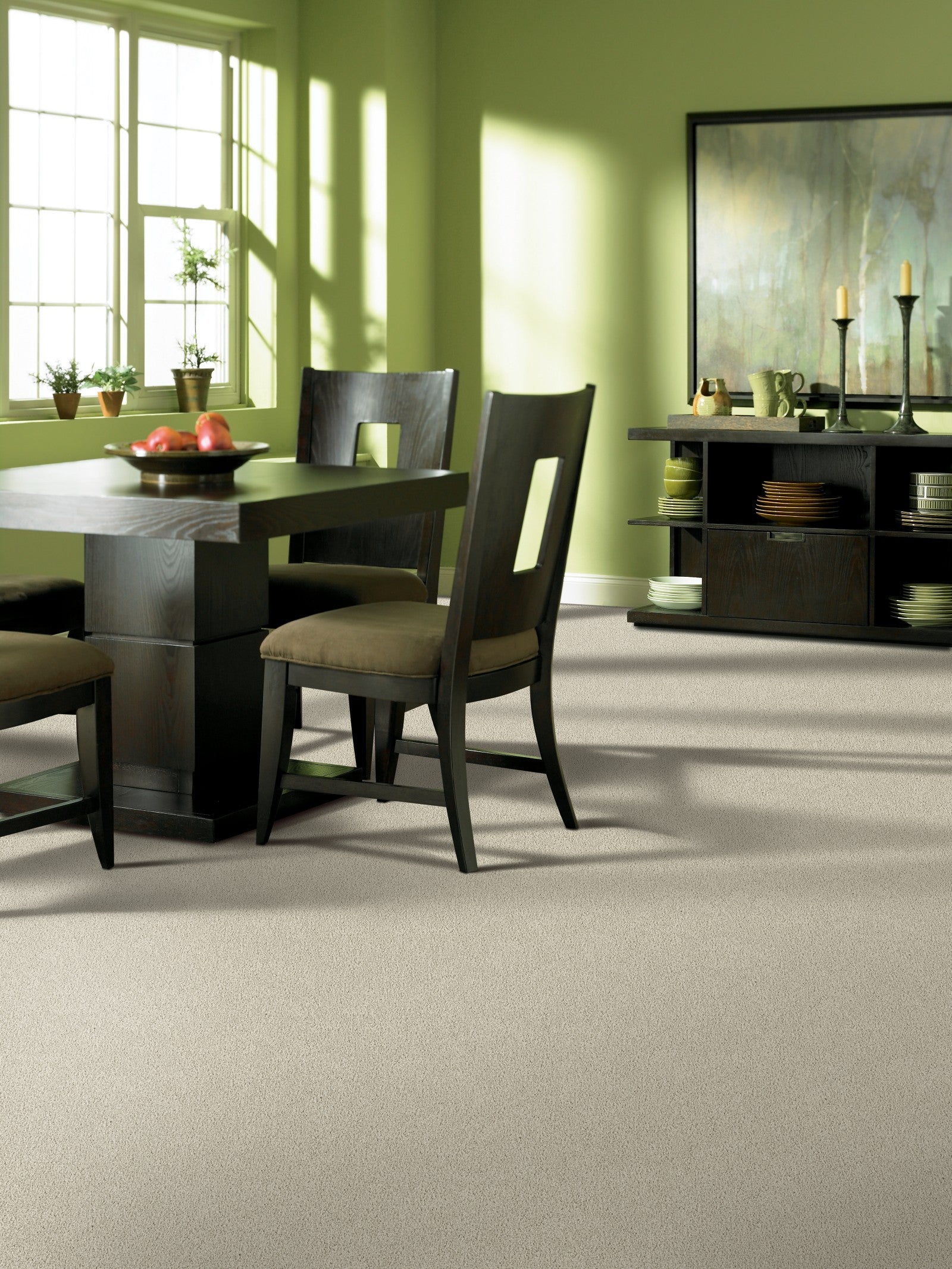 Mohawk Modern Story III in Sugar Cookie, Carpet room scene