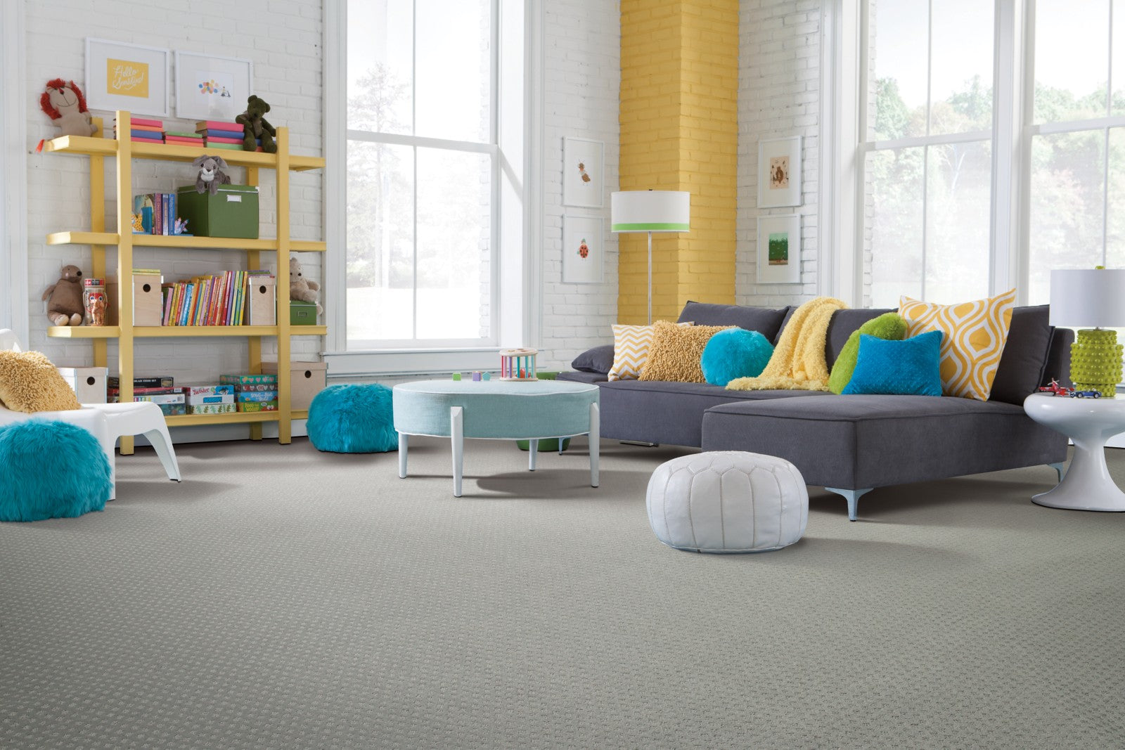 Mohawk Retro Reminisce in Vintage, Carpet room scene