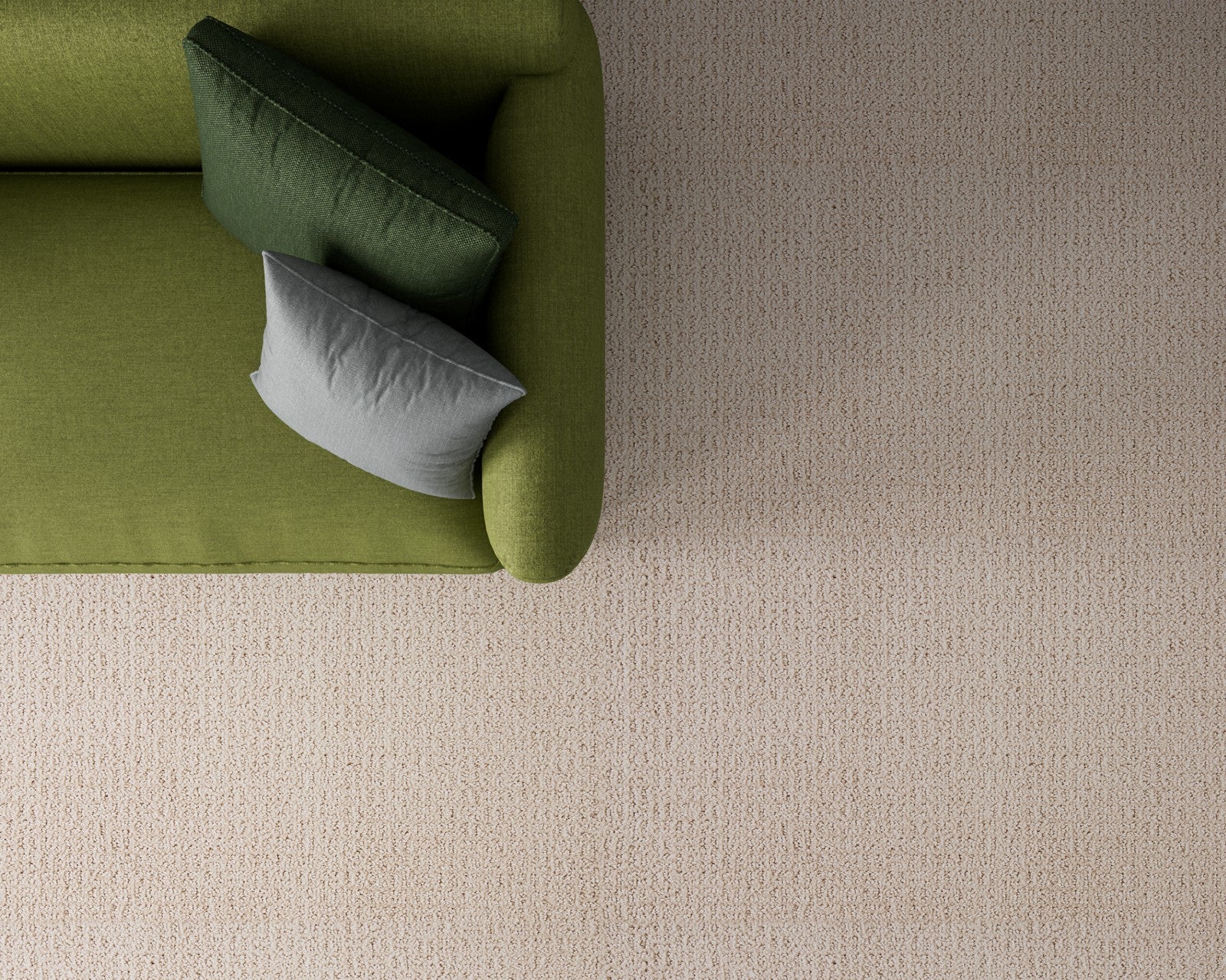 Mohawk Seamless View in Raw Cotton, Carpet room scene