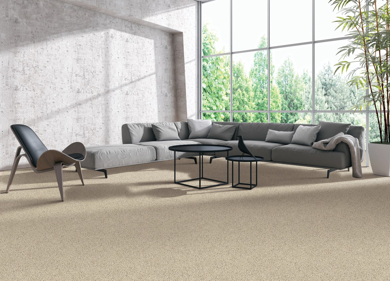 Mohawk Natural Splendor II in Hearth Beige, Carpet room scene