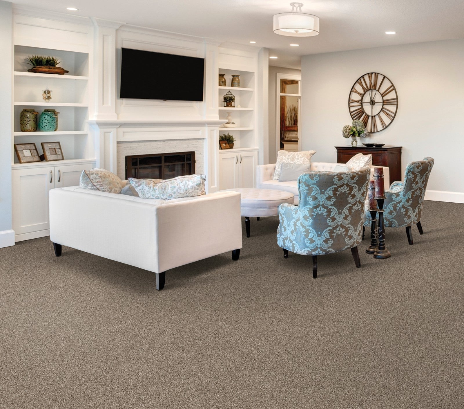 Mohawk Natural Refinement I in Hearth Beige, Carpet room scene