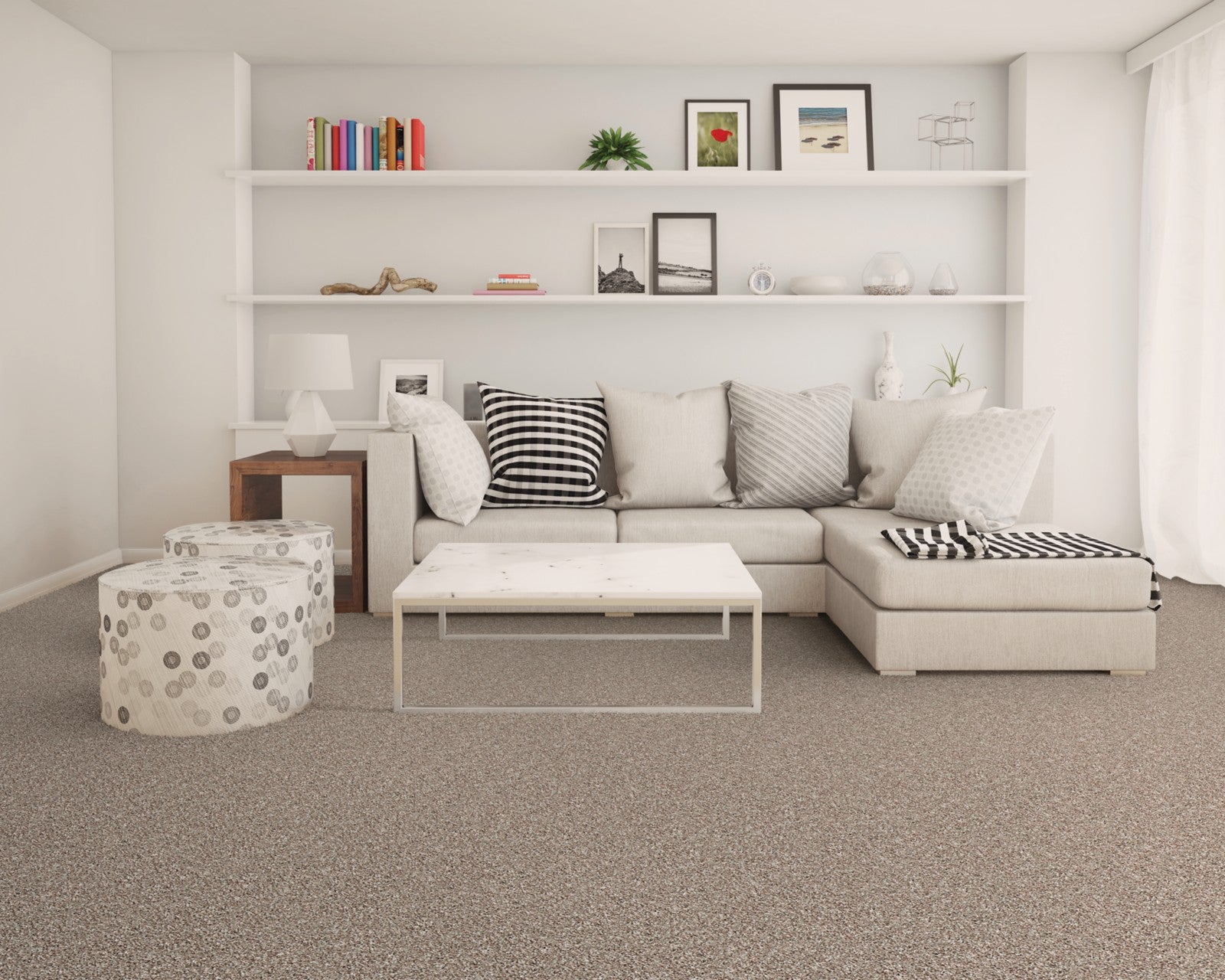 Mohawk True Harmony in Homespun, Carpet room scene