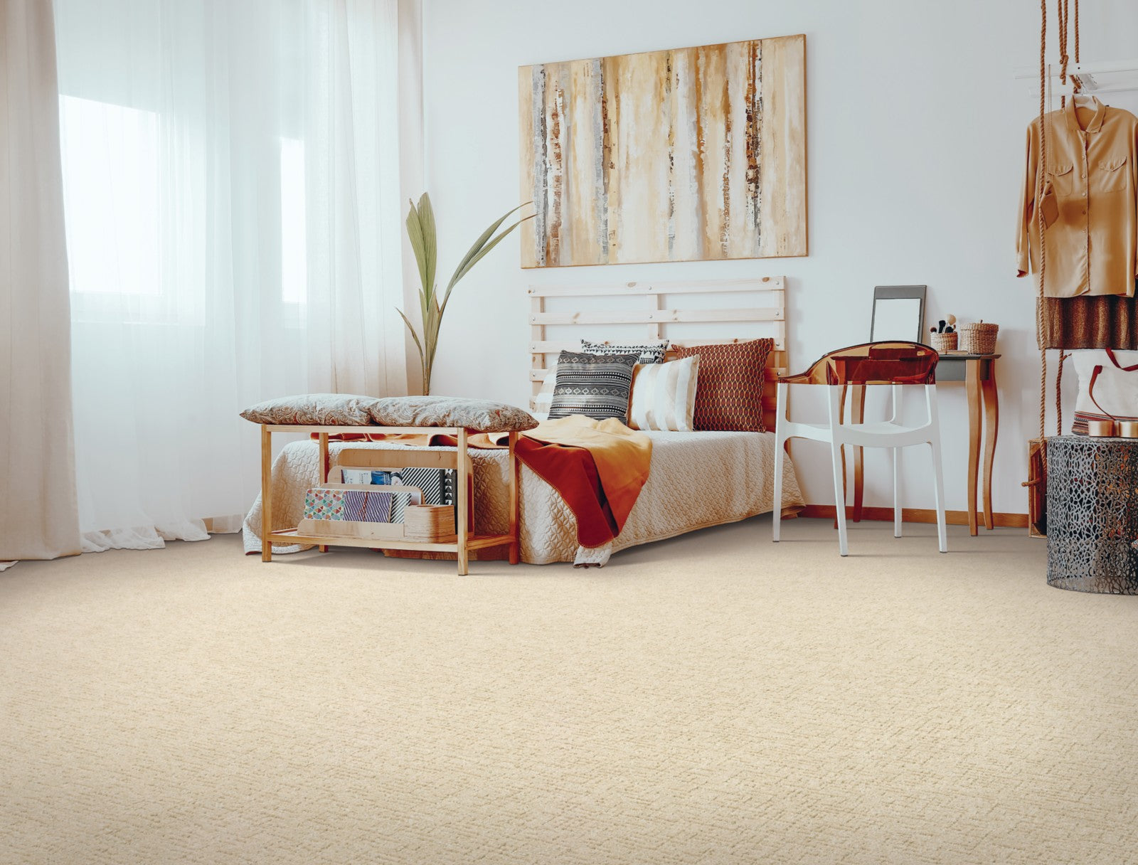 Mohawk Natural Artistry in Overcast, Carpet room scene