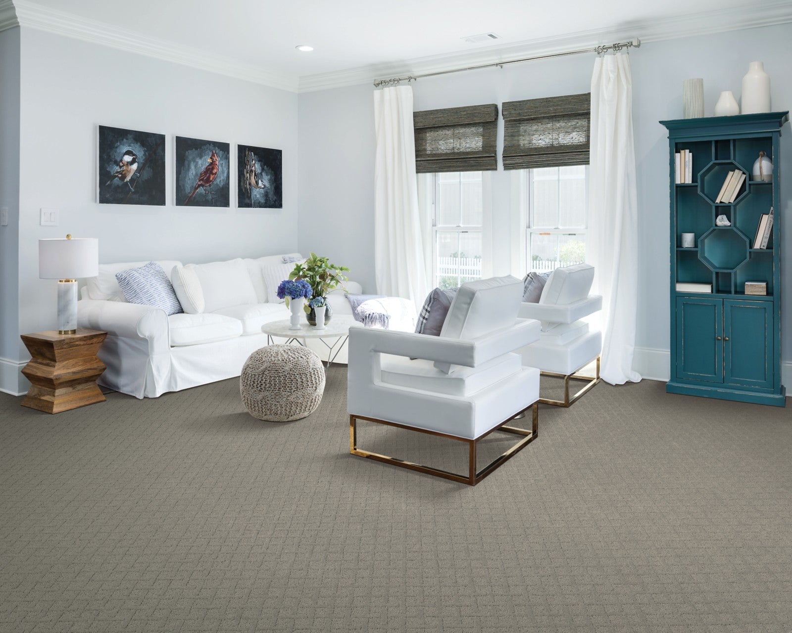 Mohawk Sensational Charm in Whispering Tones, Carpet room scene