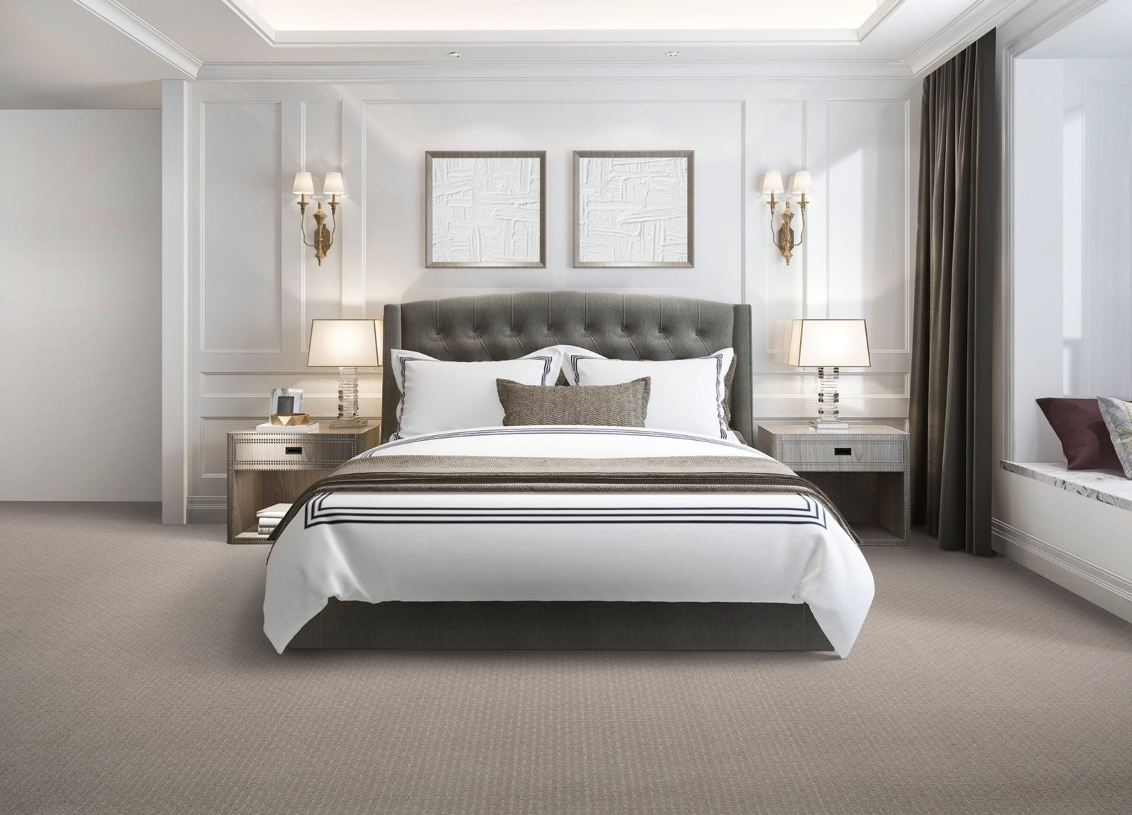 Mohawk Universal Edge in Canvas, Carpet room scene
