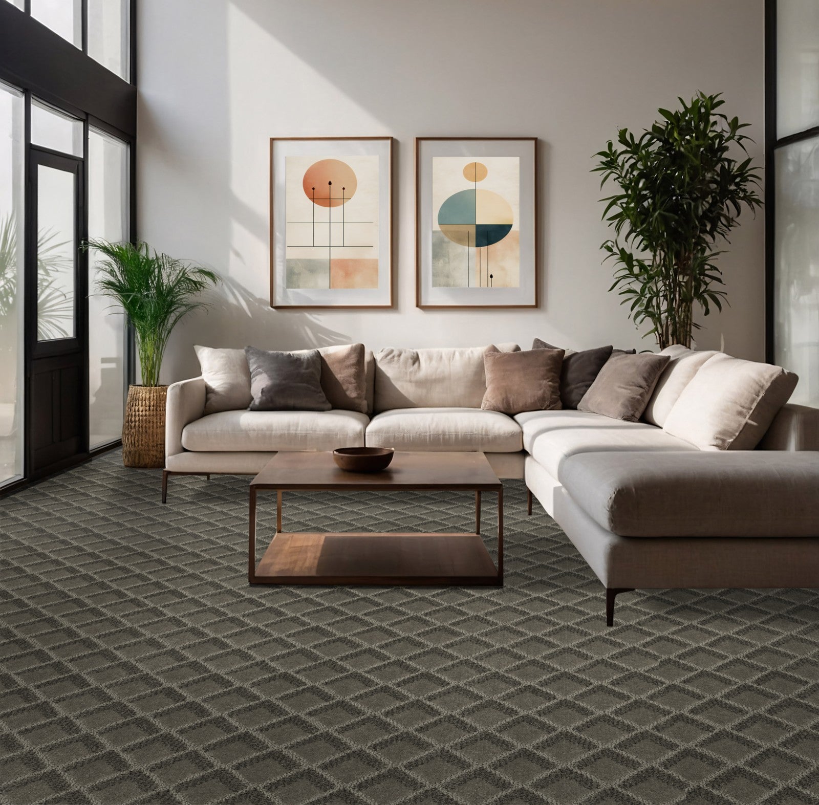 Mohawk Graceful Appeal in Sequoia, Carpet room scene