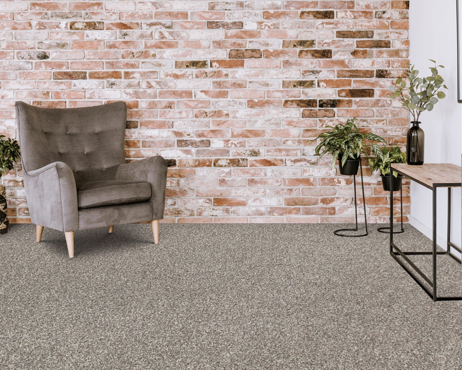 Mohawk Refreshing Shades in Celestial, Carpet room scene