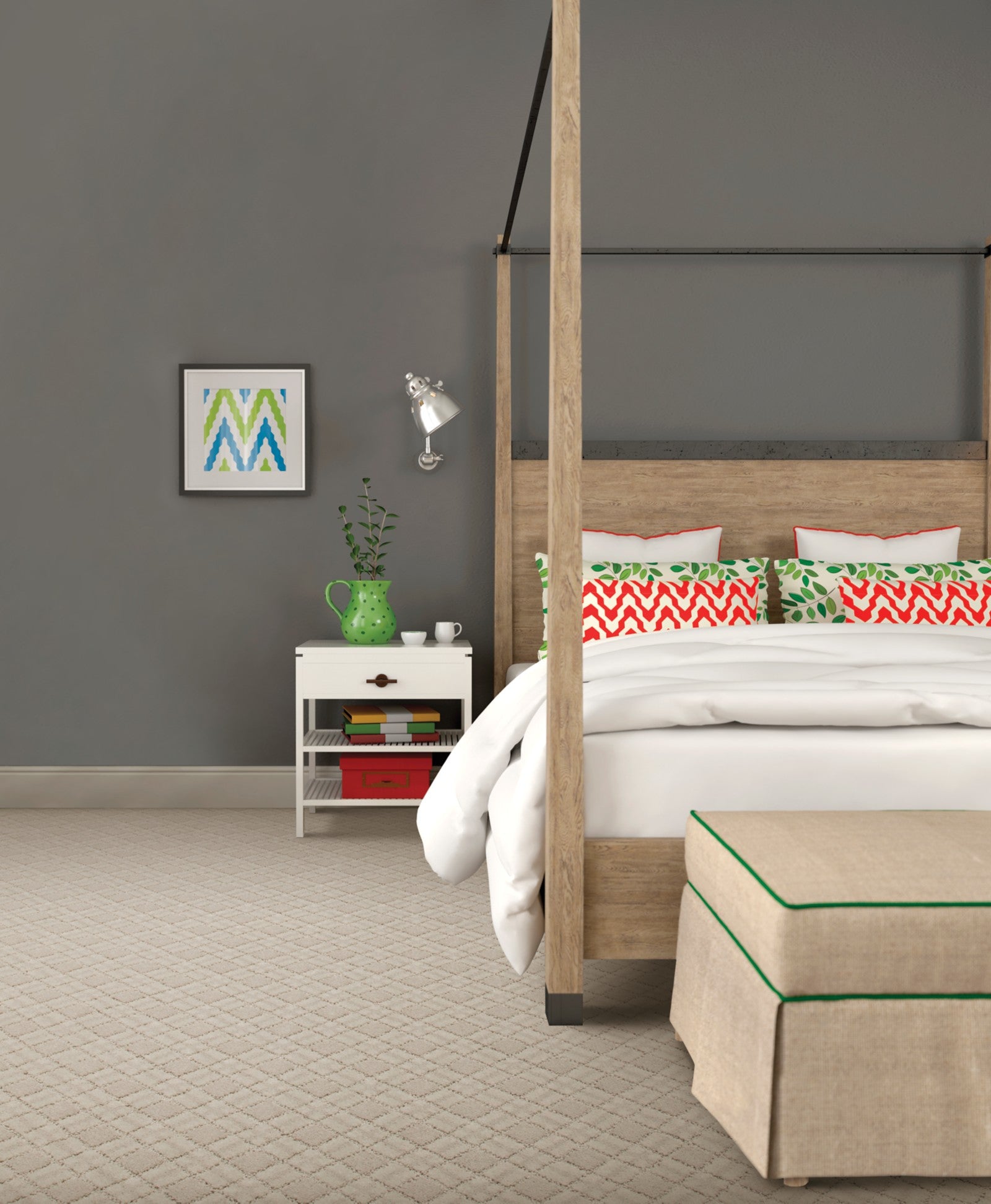 Mohawk Upscale Tradition in Tropical Splendor, Carpet room scene