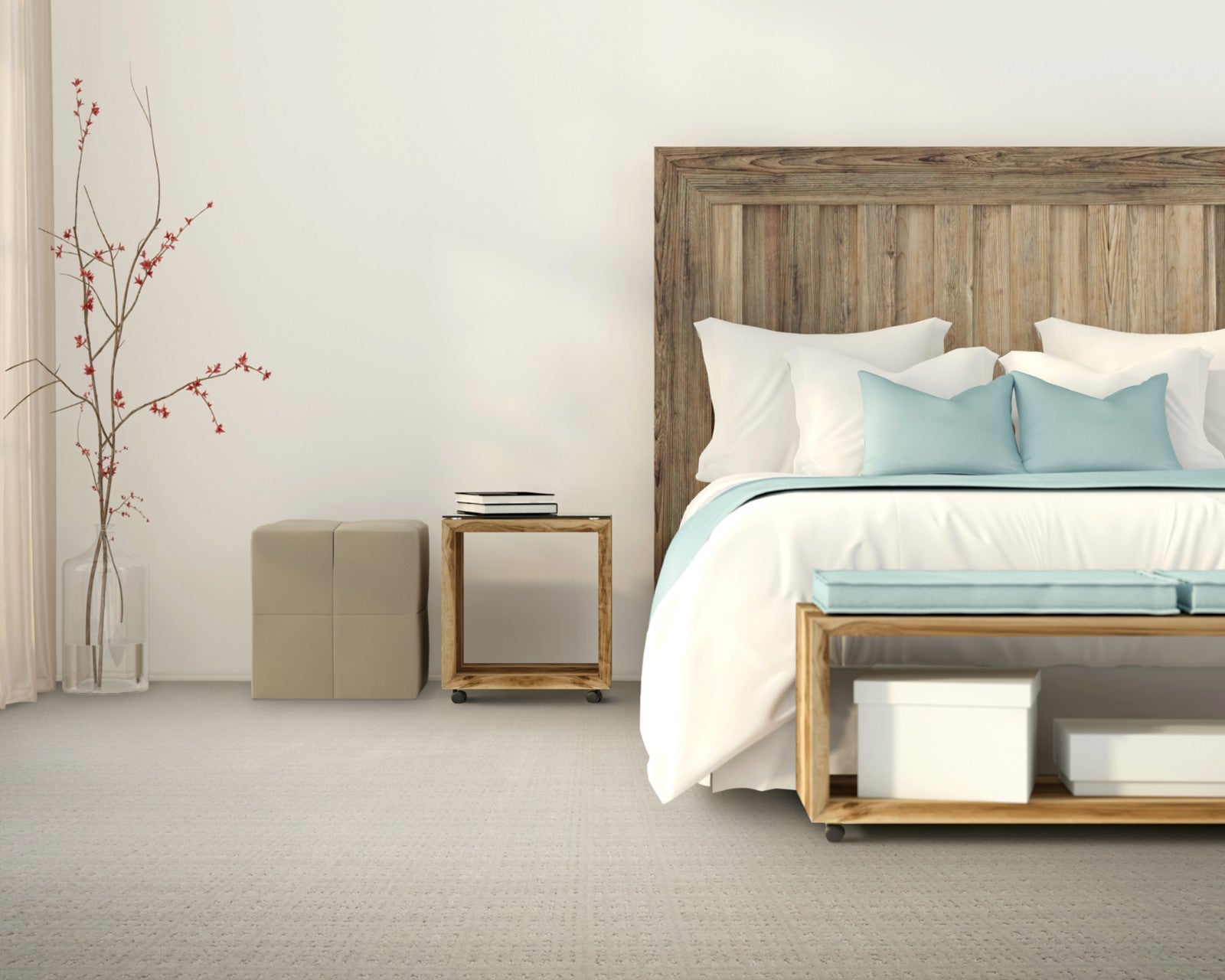 Mohawk Chic Influence in Pioneer, Carpet room scene