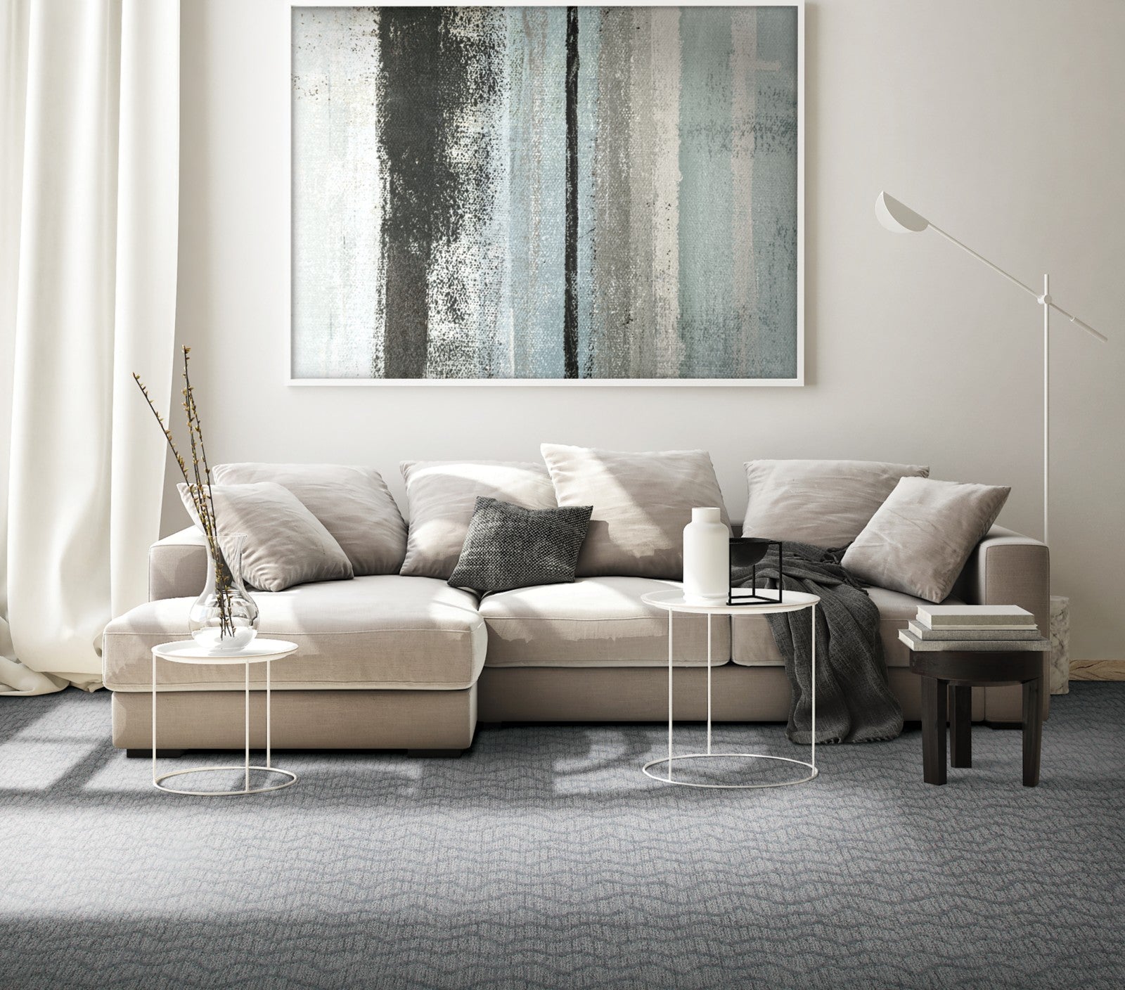 Mohawk Original Spirit in Warm Sand, Carpet room scene