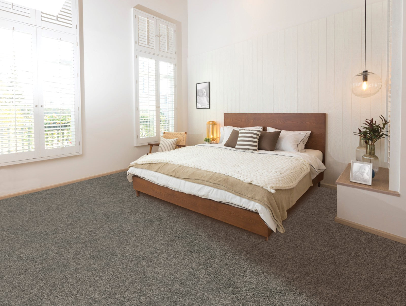 Mohawk Renovate I in Pretzel Twist, Carpet room scene