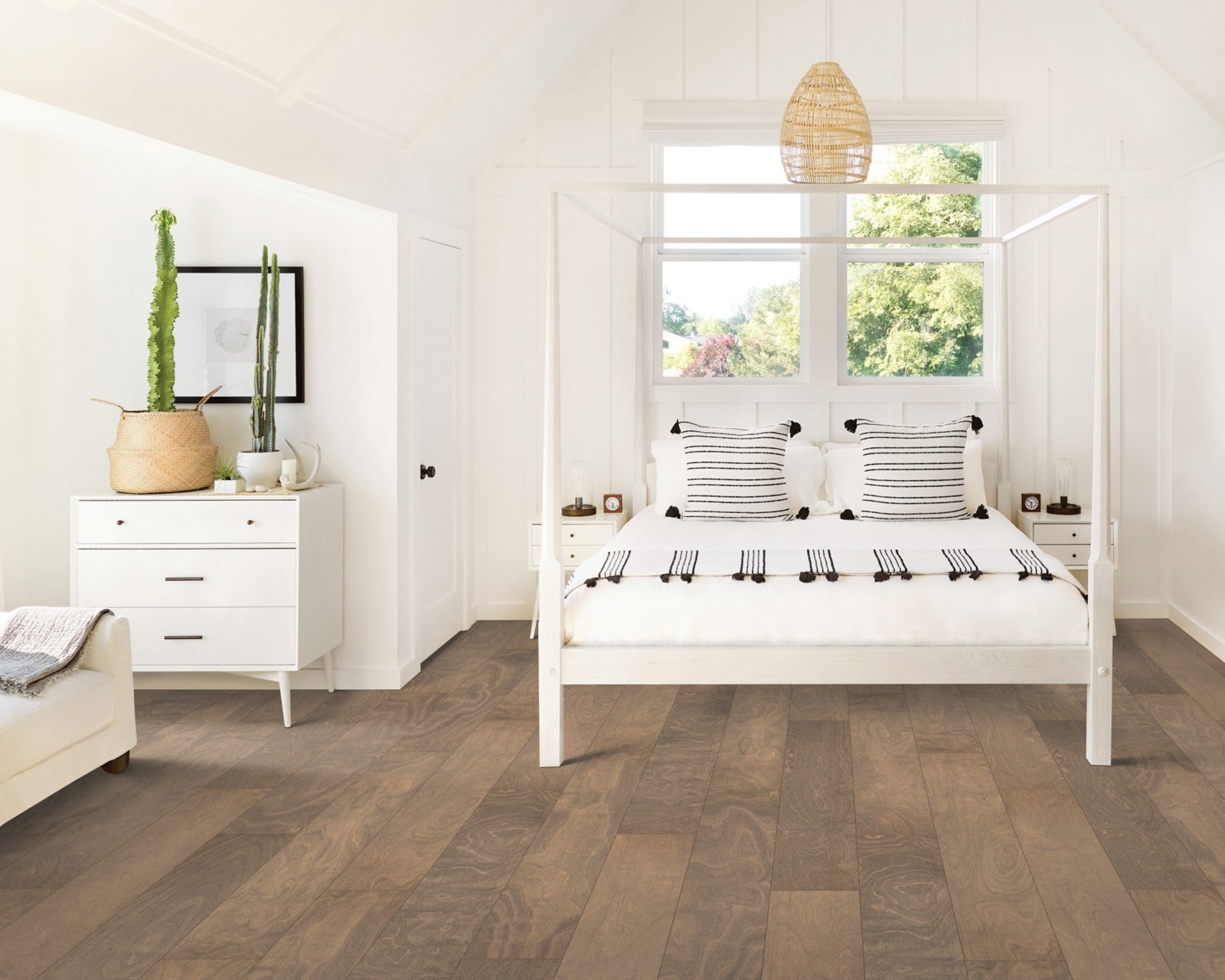 Mohawk Sendera Birch in Doeskin Birch, Engineered Wood room scene