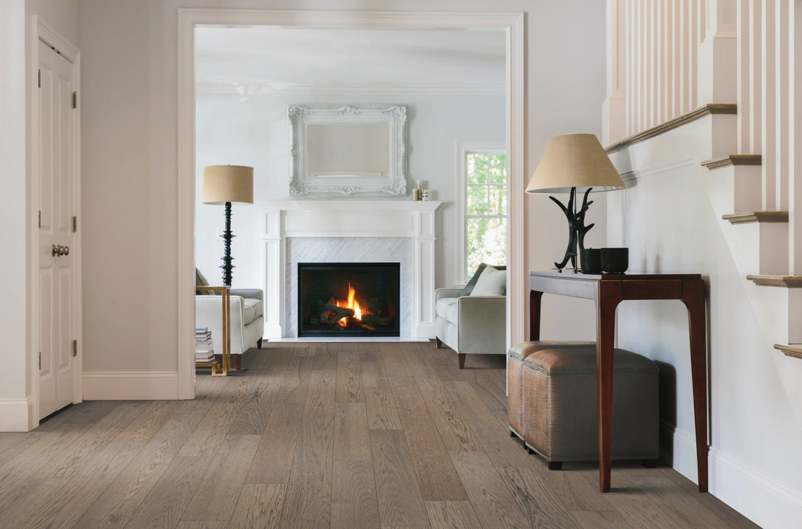 Mohawk Beachside Villa in Wicker Hickory, Engineered Wood room scene