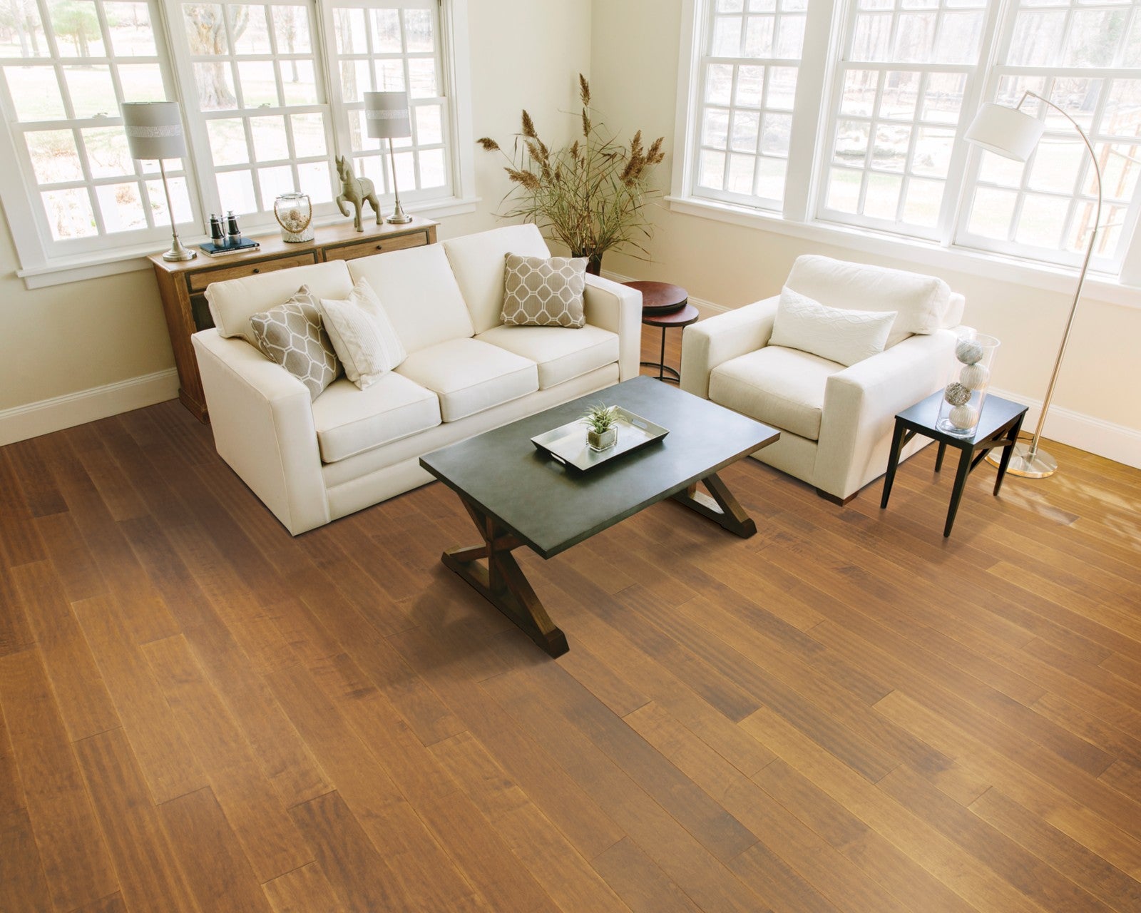 Mohawk Urban Reserve in Light Amber Maple, Engineered Wood room scene