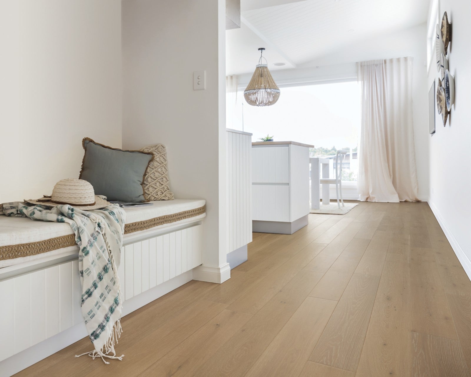 Mohawk Harbor Estates in Catamaran Oak, Engineered Wood room scene