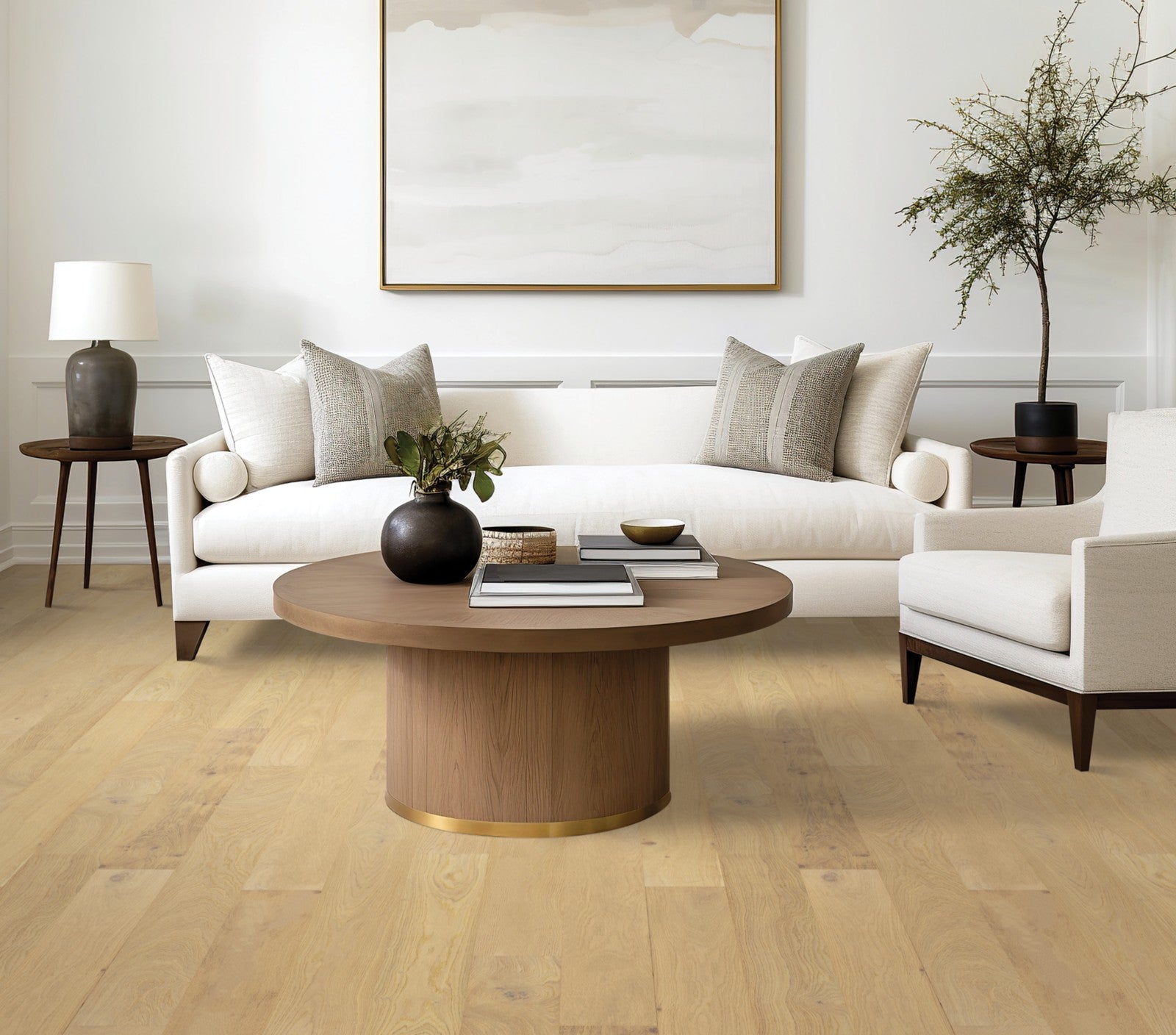 Mohawk Islandair in Sand Dollar Oak, Engineered Wood room scene