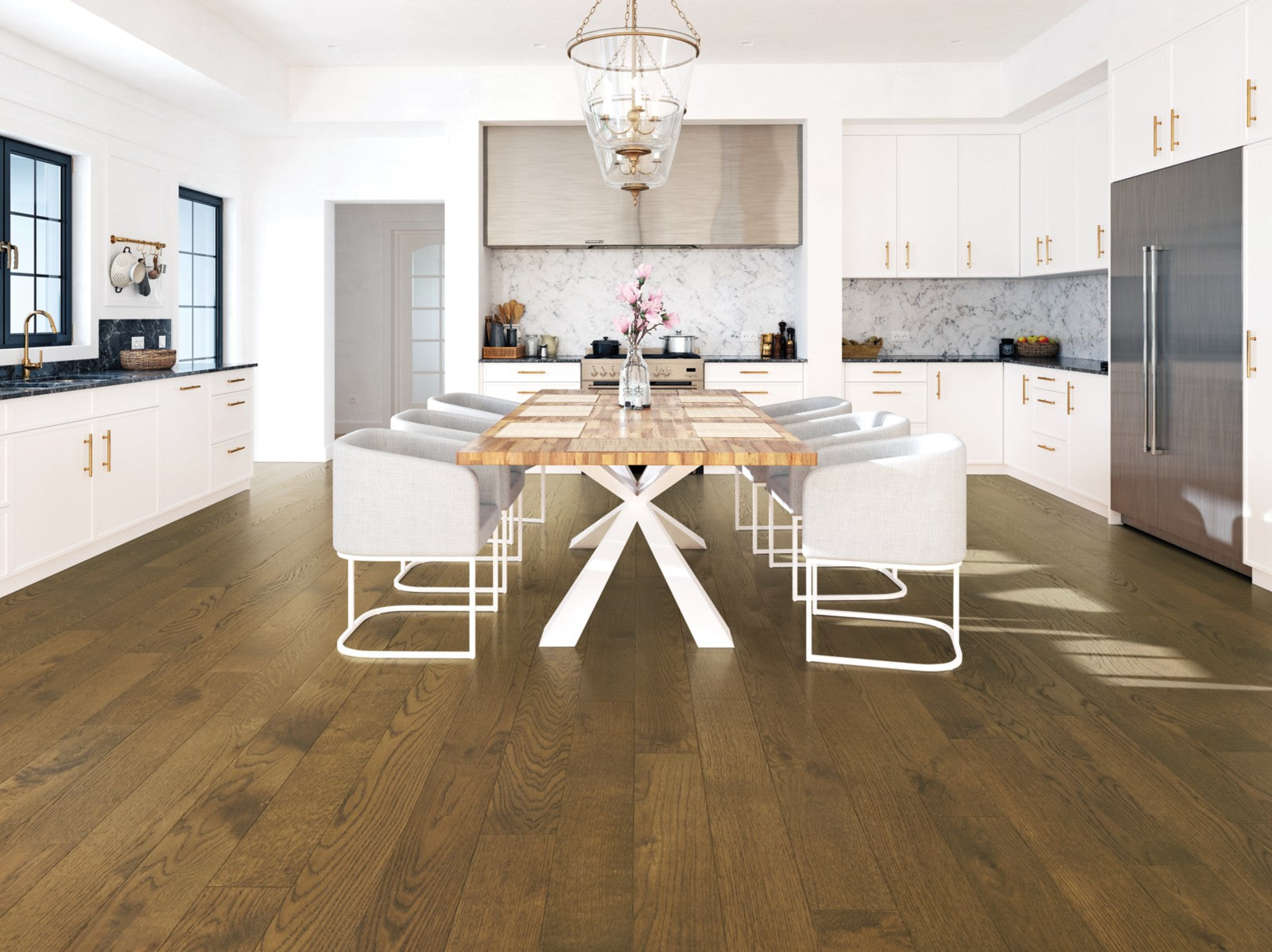 Mohawk Industrial Design in Urban Bronze Oak, Engineered Wood room scene