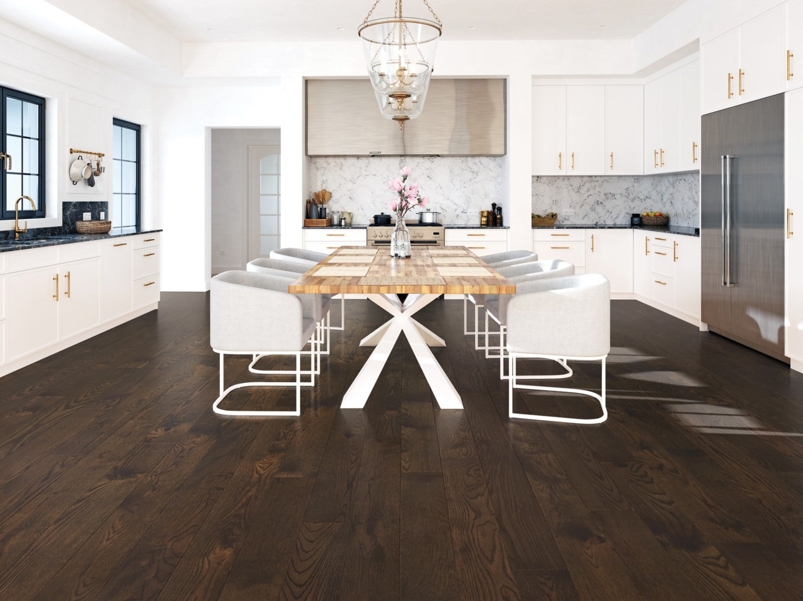 Mohawk Industrial Design in Umber Oak, Engineered Wood room scene